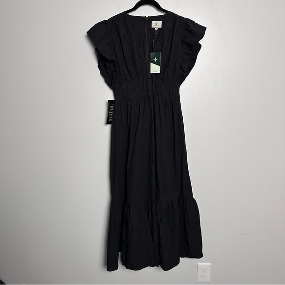 TUCKERNUCK Black Sutton Flutter Sleeve Maxi Dress - Picture 7 of 10